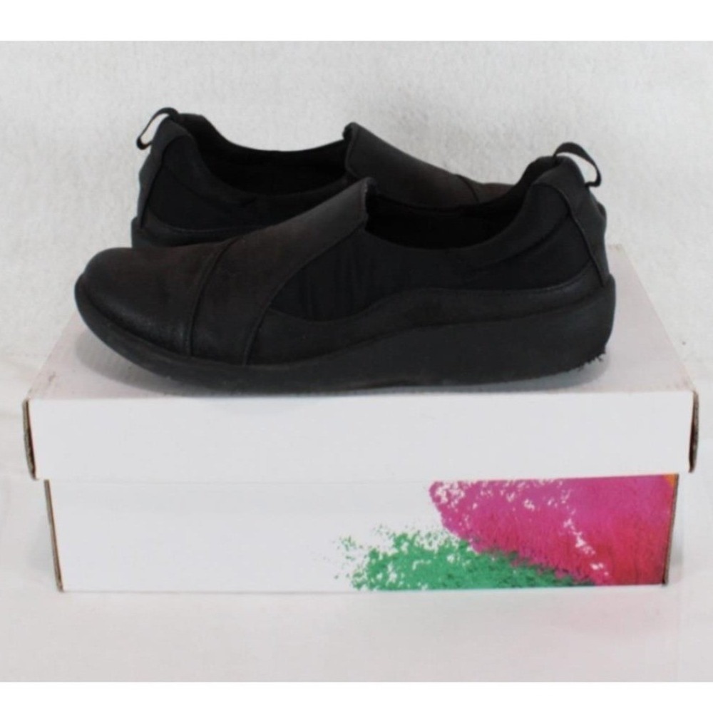 Clarks Cloudsteppers Sillian Paz Black Slip On Loafers Womens 6 M 20931